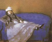 Edouard Manet Madame Manet on a Divan Spain oil painting reproduction